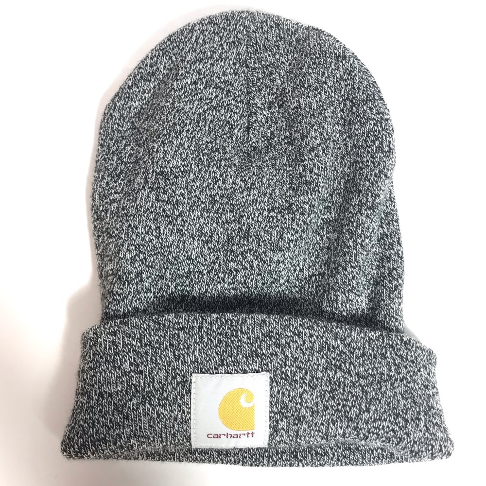 Carhartt Heathered Grey Cuffed Knit Beanie One Size NWOT